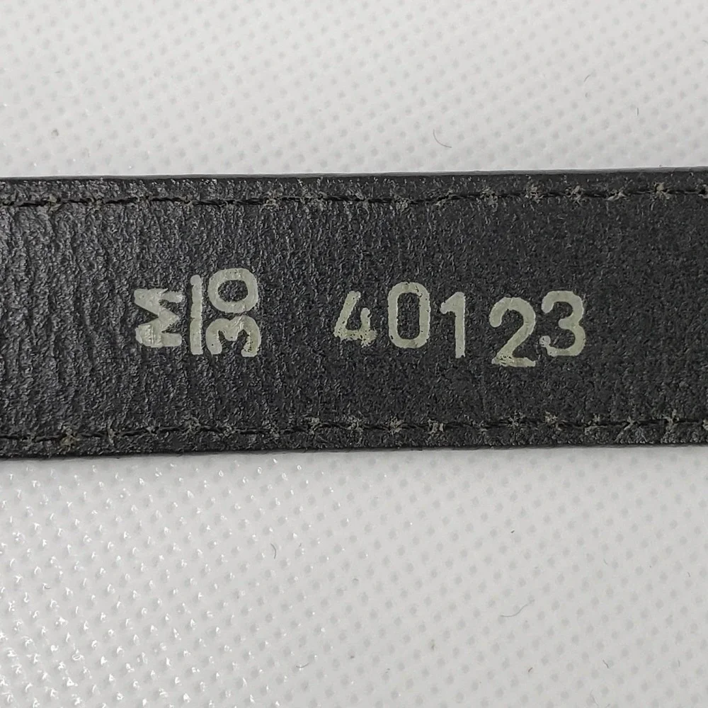 Vintage Brighton Belt Women's Size Medium 30 Leather Skinny Black Silver Buckle
